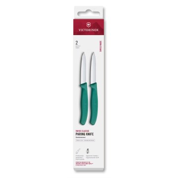 Victorinox - SWISS CLASSIC köögiviljanugade komplekt 8 cm, 2 tk, türkiis