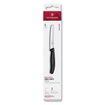 Victorinox - SWISS CLASSIC köögiviljanugade komplekt, tera pikkus 11 cm, 6 tk, must