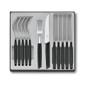 Victorinox - SWISS MODERN 12-osaline söögiriistakomplekt, must