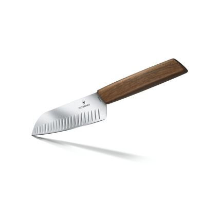 Victorinox - SWISS MODERN 17 cm santoku kööginuga, pähklipuidust käepide