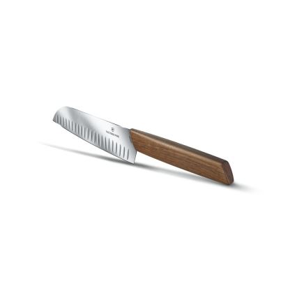Victorinox - SWISS MODERN 17 cm santoku kööginuga, pähklipuidust käepide