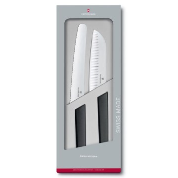 Victorinox - SWISS MODERN 2-osaline kööginugade komplekt, must