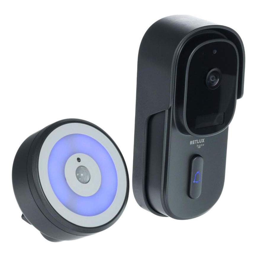 Videoga uksekell liikumisanduriga 5MPx 1440p 5200 mAh Wi-Fi IP65 antratsiit