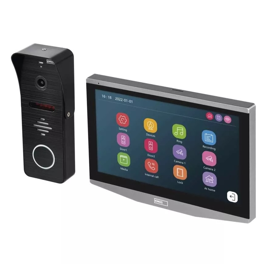 Videoga uksekell liikumisanduriga GoSmart 12V IP65 Wi-Fi Tuya