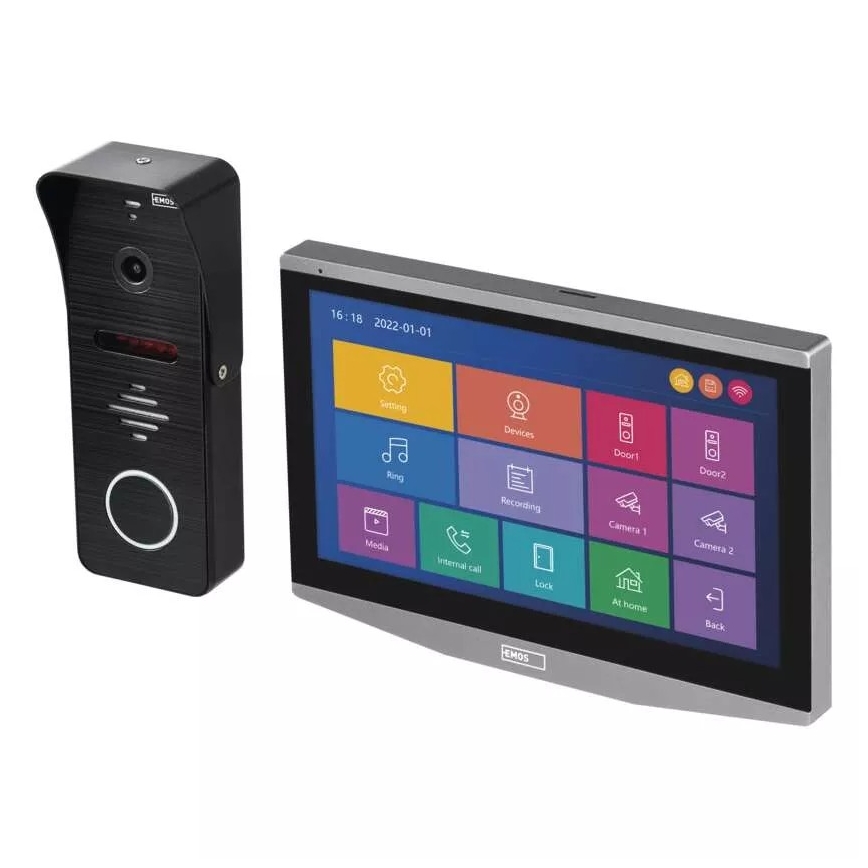 Videoga uksekell liikumisanduriga GoSmart 12V IP65 Wi-Fi Tuya