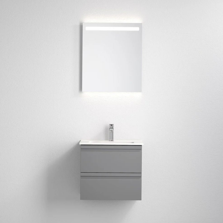 VIGO vannitoakapp valamuga + LED-seinapeegel taustvalgusega LED/10W/230V IP44 hall