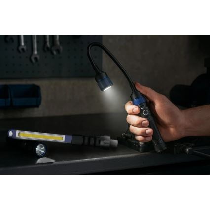 Viking - hämardatav laetav 3-ühes LED-taskulamp, 5V, IPX4, 380 lm, 2200 mAh