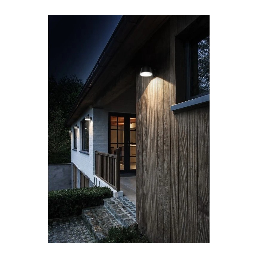 Viking - LED hämardatav päikeseenergial töötav seinavalgusti anduriga LED/1W/3,7V IP44 4000K 2000 mAh