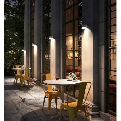 Viking - LED hämardatav päikeseenergial töötav seinavalgusti anduriga LED/1W/3,7V IP44 4000K 2000 mAh