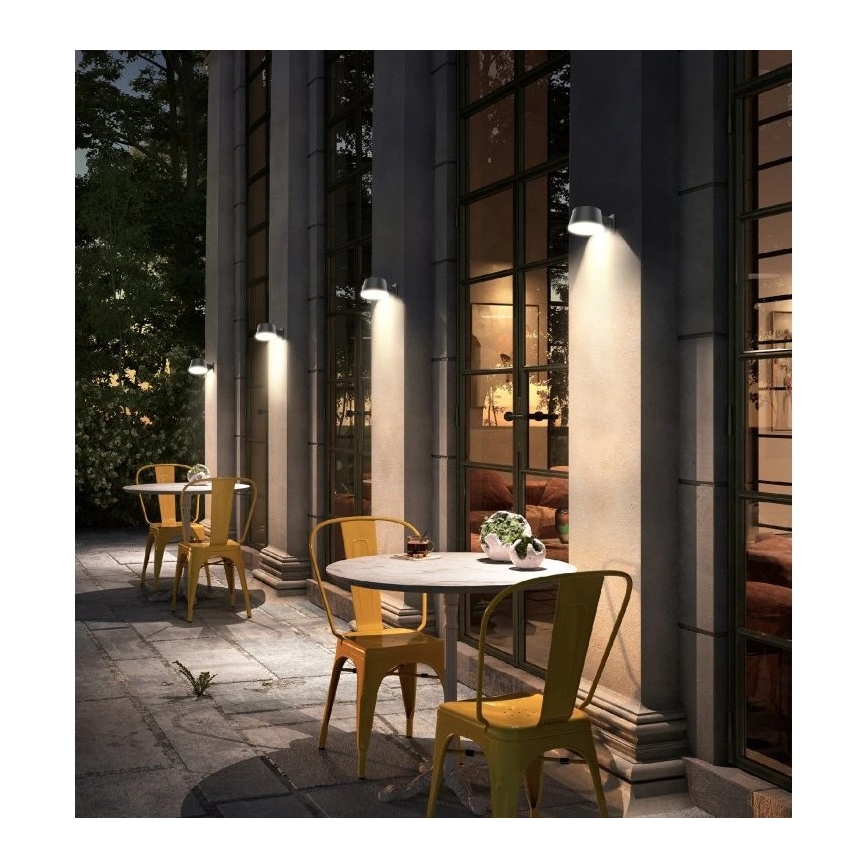 Viking - LED hämardatav päikeseenergial töötav seinavalgusti anduriga LED/1W/3,7V IP44 4000K 2000 mAh