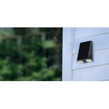 Viking - hämardatav päikese seinavalgusti liikumisanduriga LED/1,3W/3,7V IP44 4000K 2000 mAh