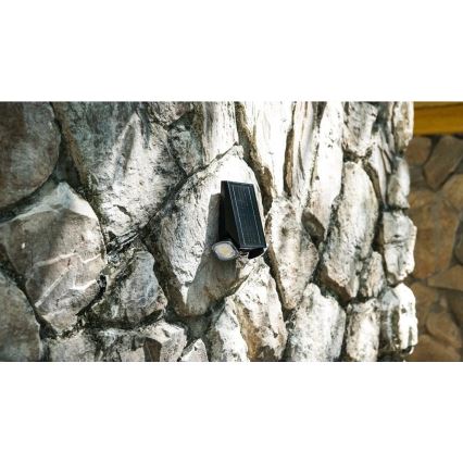 Viking - hämardatav päikese seinavalgusti liikumisanduriga LED/1,3W/3,7V IP44 4000K 2000 mAh