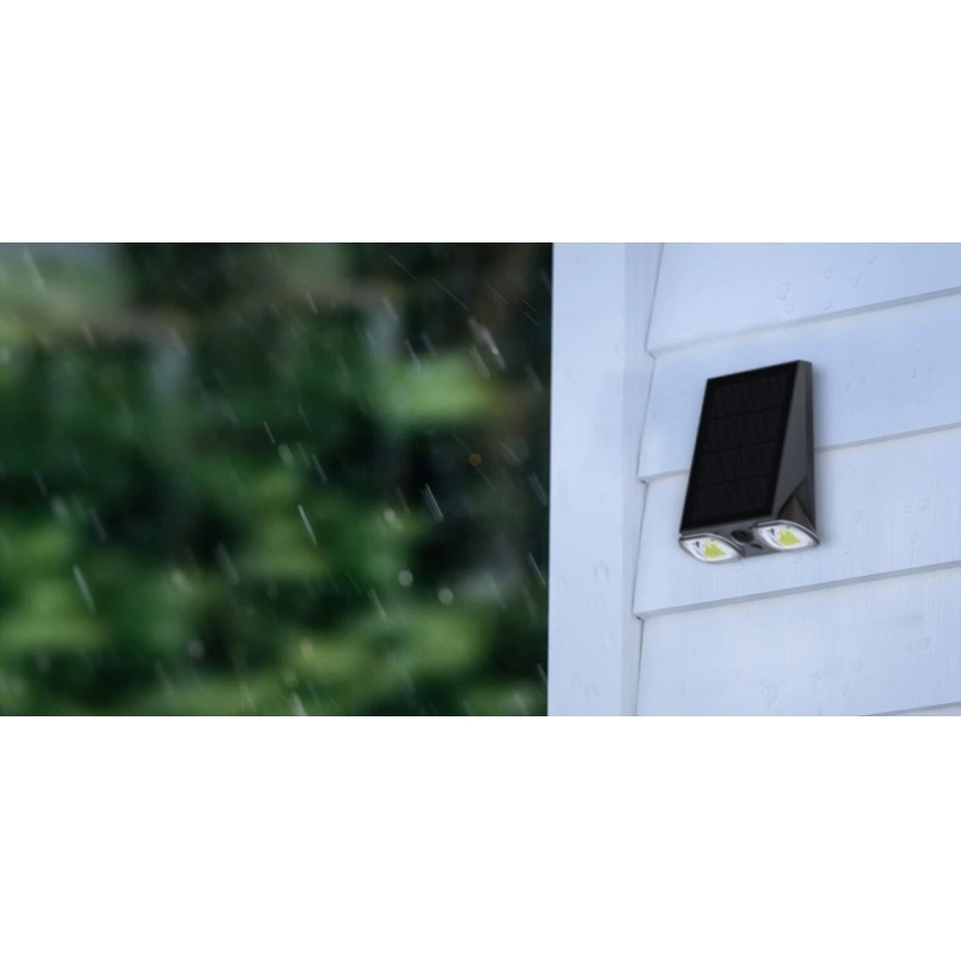 Viking - LED hämardatav päikesepaneeliga painduv seinavalgusti anduriga LED/1,3W/3,7V IP44 4000K 2000 mAh