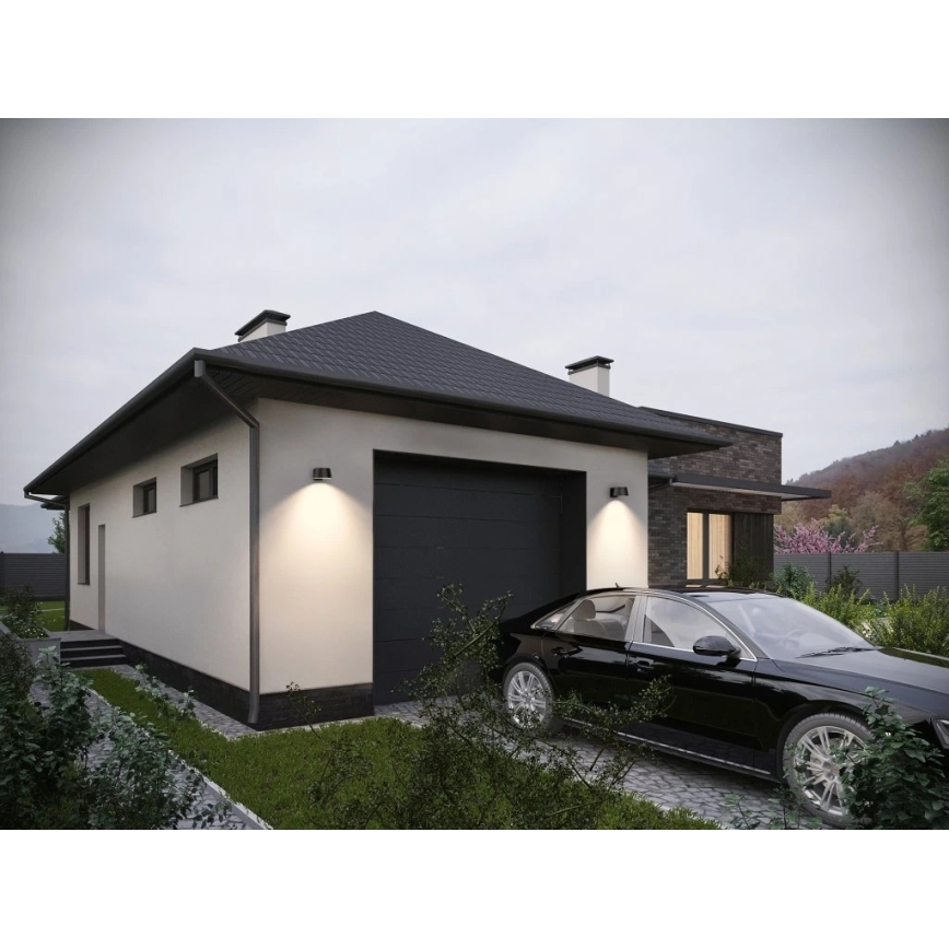 Viking - LED hämardatav päikesepaneeliga seinavalgusti anduriga LED/1W/3,7V IP44 4000K 2000 mAh