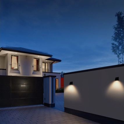 Viking - LED-hämardatav päikesepaneeliga seinavalgusti anduriga LED/2W/3,7V IP54 4000K 2000 mAh