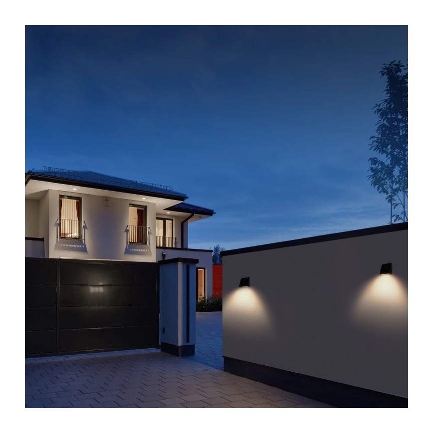 Viking - LED-hämardatav päikesepaneeliga seinavalgusti anduriga LED/2W/3,7V IP54 4000K 2000 mAh