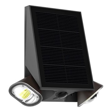 Viking - LED hämardatav päikesepaneeliga painduv seinavalgusti anduriga LED/1,3W/3,7V IP44 4000K 2000 mAh