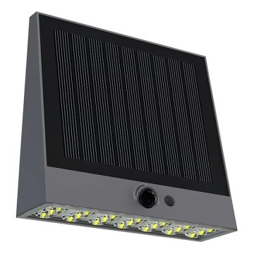 Viking - LED-hämardatav päikesepaneeliga seinavalgusti anduriga LED/2W/3,7V IP54 4000K 2000 mAh