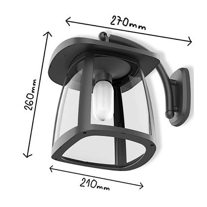 Viking - hämardatav päikesepaneeliga LED-seinavalgusti LED/2W/3,7V IP54 4000K 2000 mAh