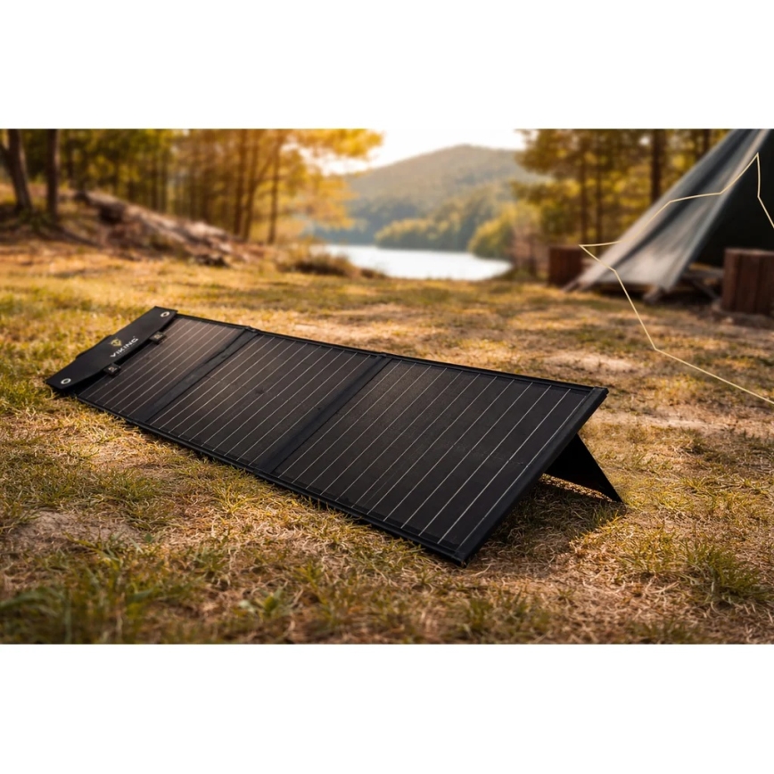 Viking - Päikesepaneel USB Power Delivery 60W/20V IPX4 must