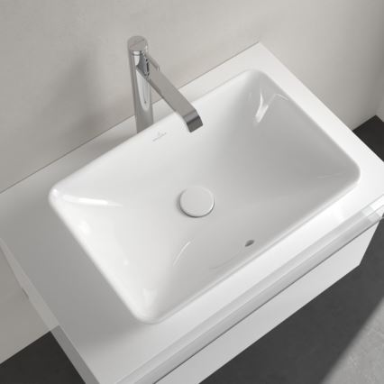 Villeroy & Boch 411355R1 - Lauapinnale paigaldatav valamu VENTICELLO 55,5x36 cm keraamika/valge