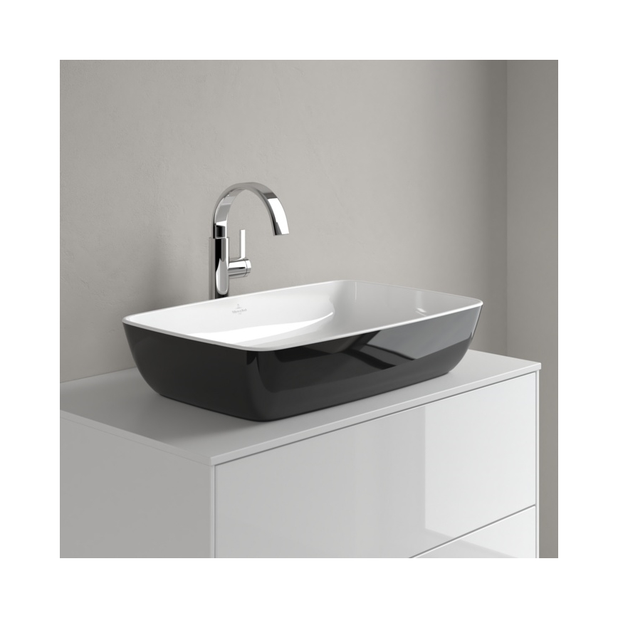 Villeroy & Boch 417258BCT8 - Tööpinnale paigaldatav valamu ARTIS 58x38,5 cm keraamika/must