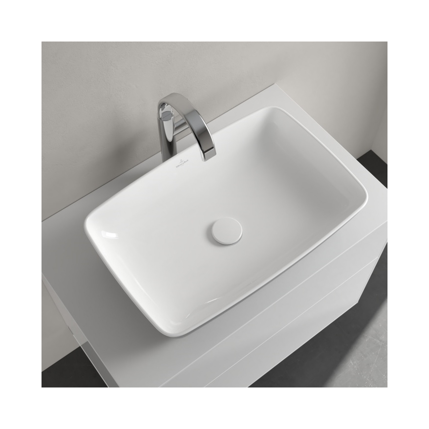 Villeroy & Boch 417258BCT8 - Tööpinnale paigaldatav valamu ARTIS 58x38,5 cm keraamika/must