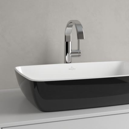 Villeroy & Boch 417258BCT8 - Tööpinnale paigaldatav valamu ARTIS 58x38,5 cm keraamika/must