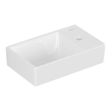 Villeroy & Boch 43003L01 - Seinale paigaldatav valamu AVENTO 36x22 cm keraamika/valge
