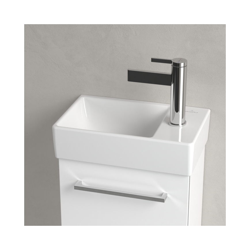 Villeroy & Boch 43003L01 - Seinale paigaldatav valamu AVENTO 36x22 cm keraamika/valge