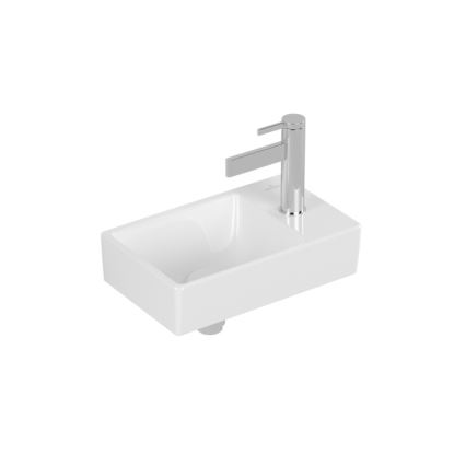 Villeroy & Boch 43003L01 - Seinale paigaldatav valamu AVENTO 36x22 cm keraamika/valge