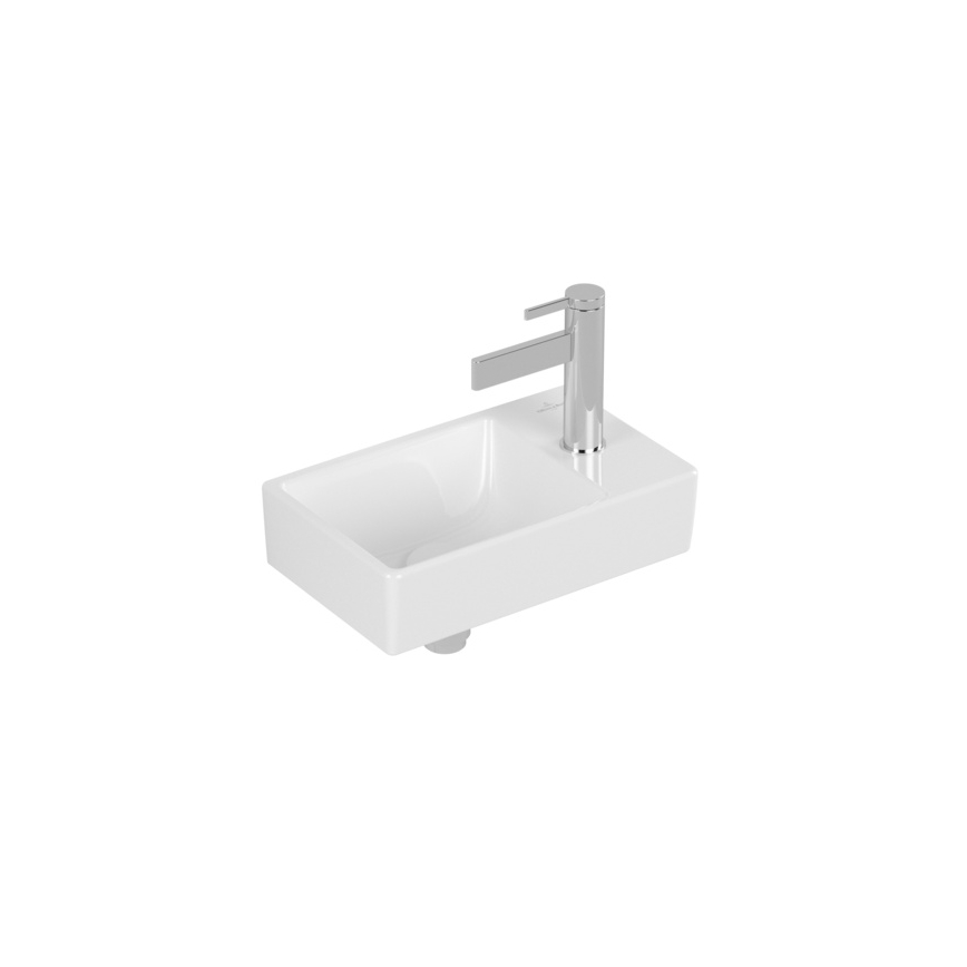 Villeroy & Boch 43003L01 - Seinale paigaldatav valamu AVENTO 36x22 cm keraamika/valge