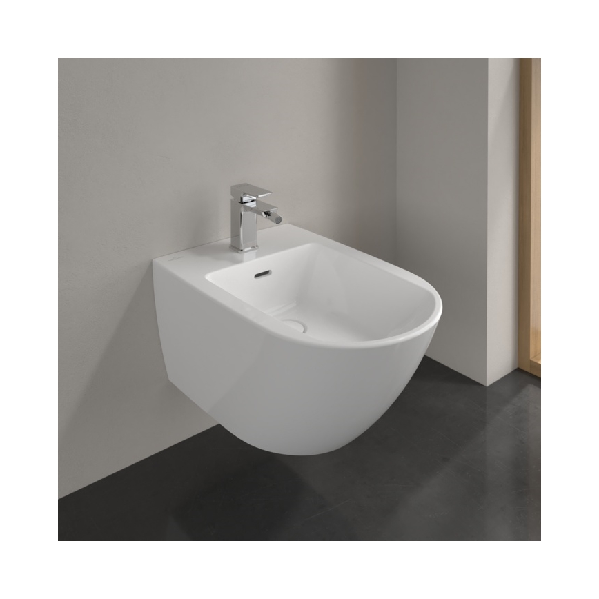 Villeroy & Boch 44700001 - Seinale kinnitatav bidee SUBWAY 3.0 keraamika/valge