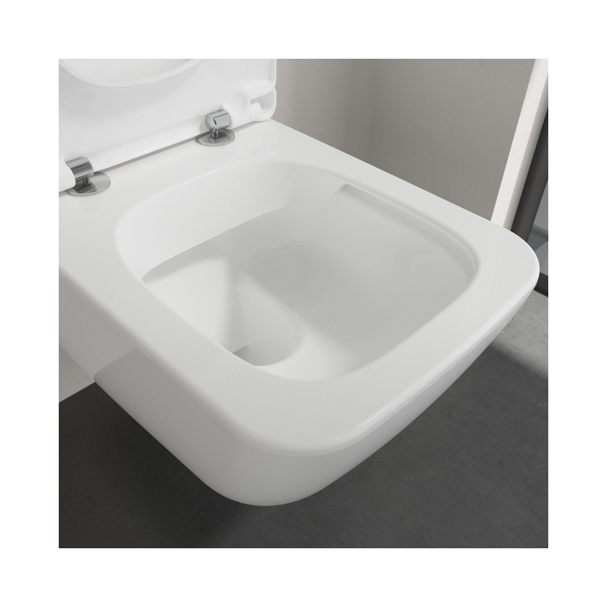Villeroy & Boch 4611RLR1 - seinale kinnitatav WC VENTICELLO koos SoftClose-istmekaane, keraamika/valge