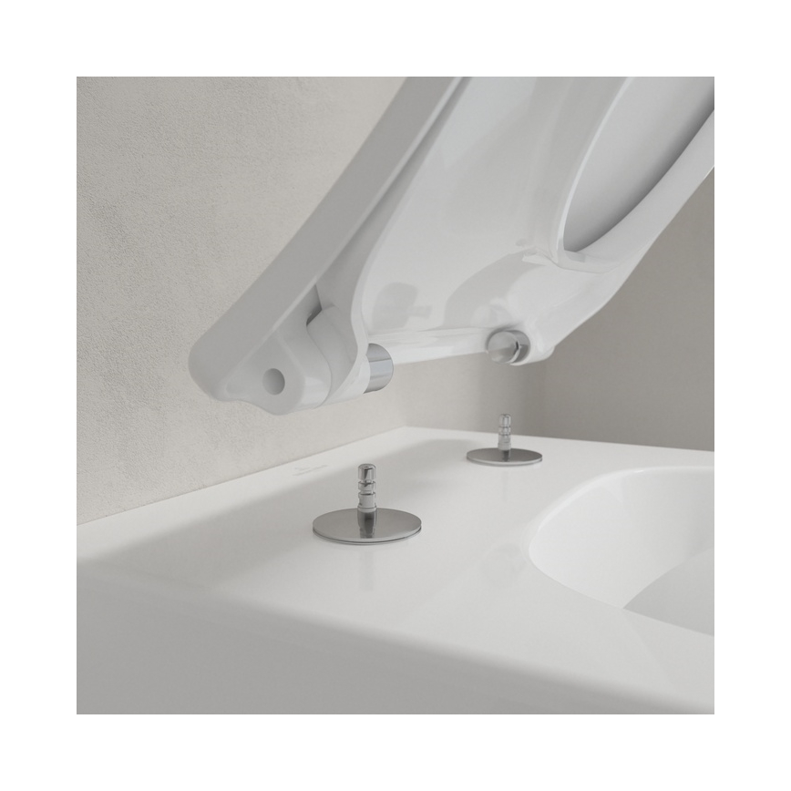 Villeroy & Boch 4611RS01 - Seinale kinnitatav WC SoftClose-istmekaasiga VENTICELLO keraamika/valge