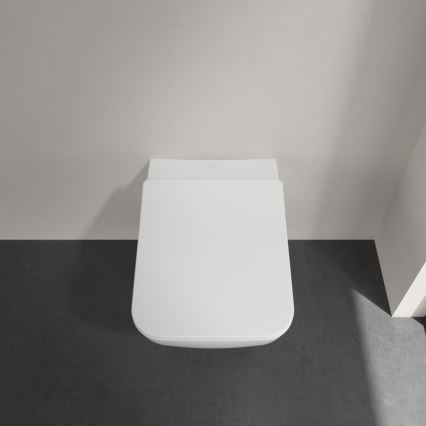Villeroy & Boch 4611RSR1 - Seinale paigaldatav WC SoftClose-istmekaanega VENTICELLO, keraamika/valge