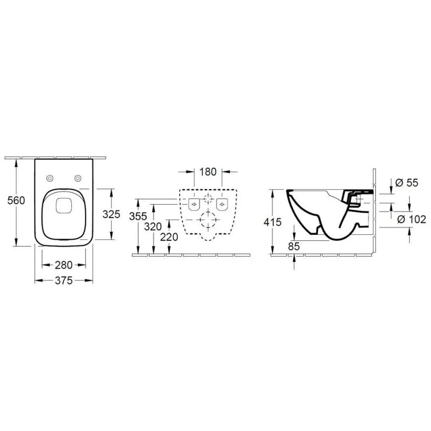Villeroy & Boch 4611RSR1 - Seinale paigaldatav WC SoftClose-istmekaanega VENTICELLO, keraamika/valge