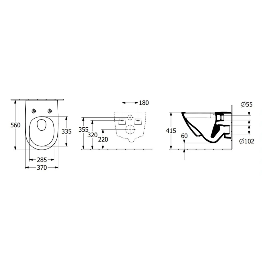 Villeroy & Boch 4670T0T2 - Seinakinnitusega WC SUBWAY 3.0 keraamika/valge