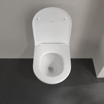 Villeroy & Boch 4670T901 - Seinale kinnitatav WC SoftClose-istmekaanega SUBWAY 3.0 keraamika/valge