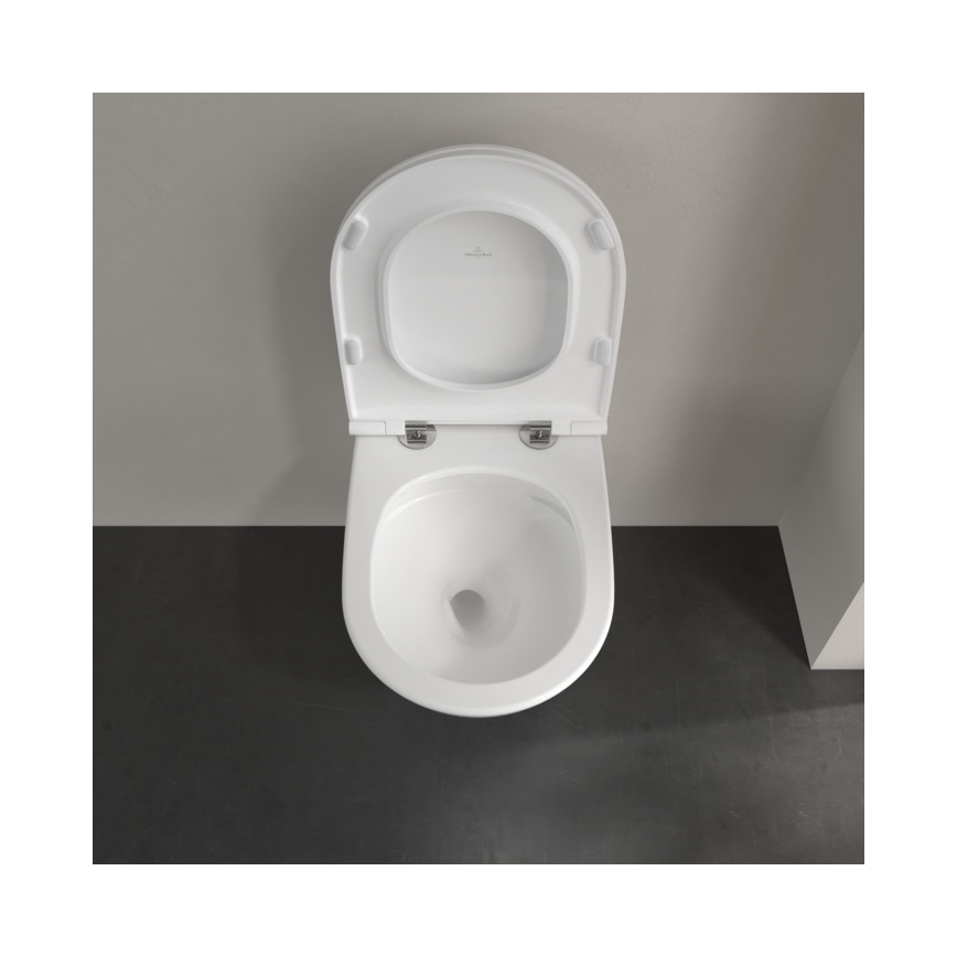 Villeroy & Boch 4670T9R1 - Seinakinnitusega WC-pott SoftClose-istmega SUBWAY 3.0 keraamika/valge