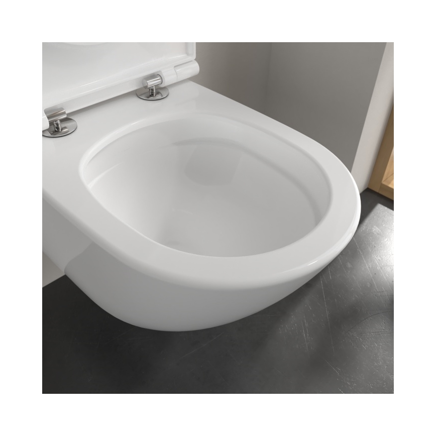 Villeroy & Boch 4670T9R1 - Seinakinnitusega WC-pott SoftClose-istmega SUBWAY 3.0 keraamika/valge
