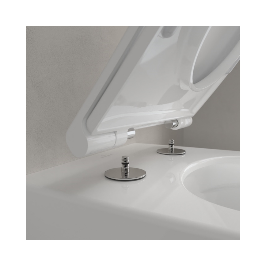 Villeroy & Boch 4670T9R1 - Seinakinnitusega WC-pott SoftClose-istmega SUBWAY 3.0 keraamika/valge