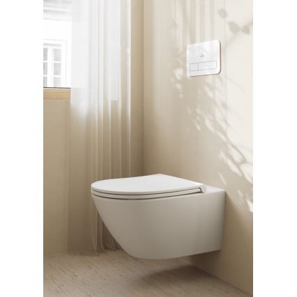 Villeroy & Boch 4670T9R1 - Seinakinnitusega WC-pott SoftClose-istmega SUBWAY 3.0 keraamika/valge