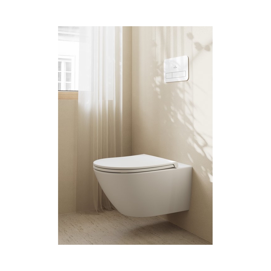 Villeroy & Boch 4670T9R1 - Seinakinnitusega WC-pott SoftClose-istmega SUBWAY 3.0 keraamika/valge
