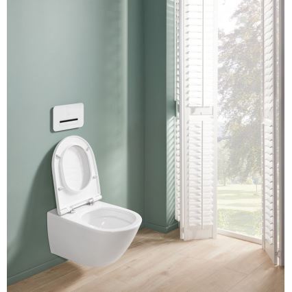 Villeroy & Boch 4670T9R1 - Seinakinnitusega WC-pott SoftClose-istmega SUBWAY 3.0 keraamika/valge