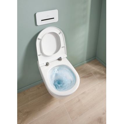 Villeroy & Boch 4670T9R1 - Seinakinnitusega WC-pott SoftClose-istmega SUBWAY 3.0 keraamika/valge