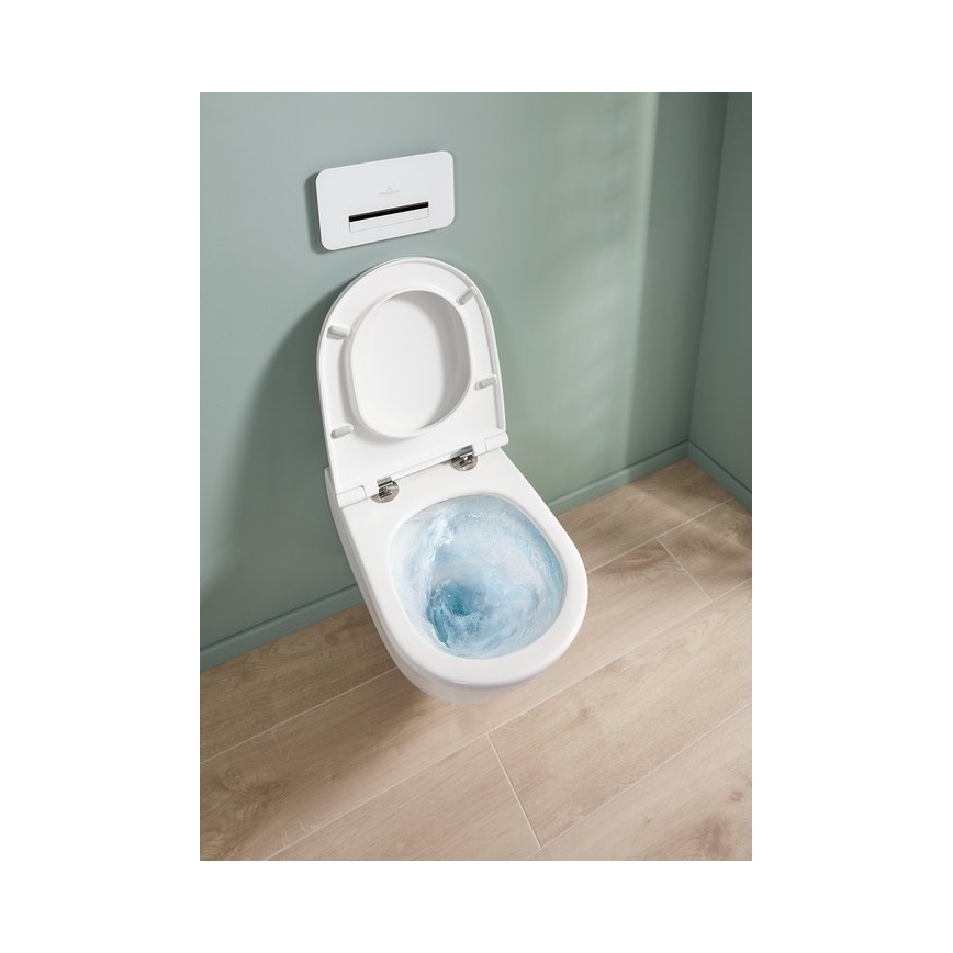 Villeroy & Boch 4670T9R1 - Seinakinnitusega WC-pott SoftClose-istmega SUBWAY 3.0 keraamika/valge