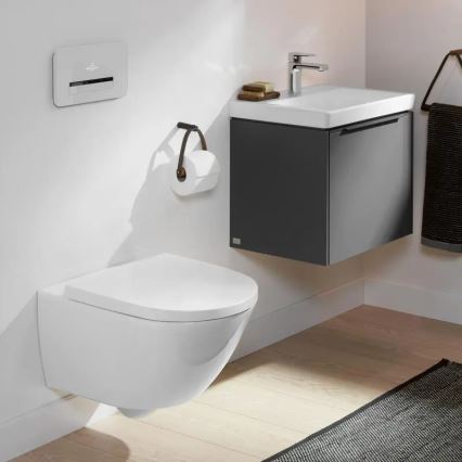 Villeroy & Boch 4670TS01 - Seinapealne WC koos SoftClose-istmekaanega SUBWAY 3.0 keraamika/valge