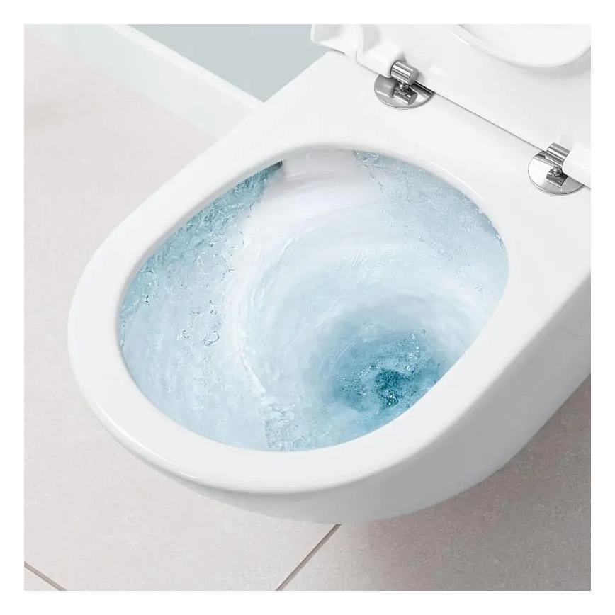 Villeroy & Boch 4670TS01 - Seinapealne WC koos SoftClose-istmekaanega SUBWAY 3.0 keraamika/valge