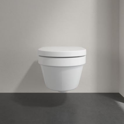Villeroy & Boch 4694HR01 - Seinale paigaldatav WC koos SoftClose-istmega ARCHITECTURA, keraamika/valge